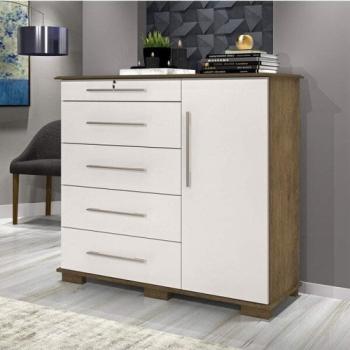 CÔMODA DETROIT NEW 5GAVS C/1 CHAVE 1PT 1,17