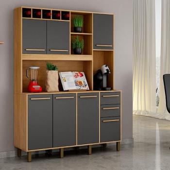 KIT DE COZINHA GRANADA 6PTS 3GAVS VALDEMÓVEIS 1,46