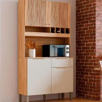 KIT COZINHA MOSCATO 1GAV 4PTS FRIZADAS 100% MDF 1,00
