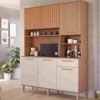 KIT COZINHA MILA 6PTS 1GAV  100%MDF RIPADA 1,51