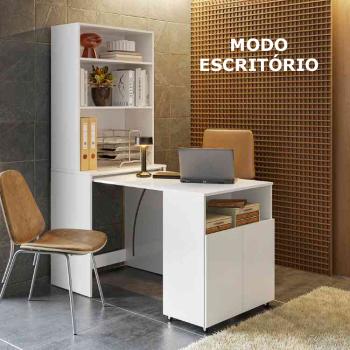 MESA DUO COM TAMPO DE MESA RETRÁTIL MODO ESCRITÓRIO 2PTS 0,70