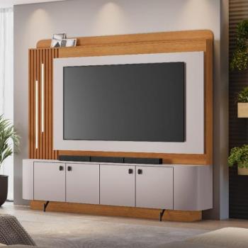 HOME DOMINUS C/ DETALHE RIPADO E LED 4PTS 1,82 TV65