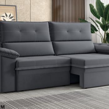 SOFÁ RETRÁTIL/RECLINÁVEL ALASKA D28 2 MÓDULOS 2,05