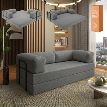 SOFÁ CAMA LIGHT (EXPANSÍVEL)PLUF SOFÁ NA CAIXA 1,80