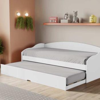 SOFÁ CAMA FUNNY FIT C/ AUXILIAR - CONQUISTA MÓVEIS