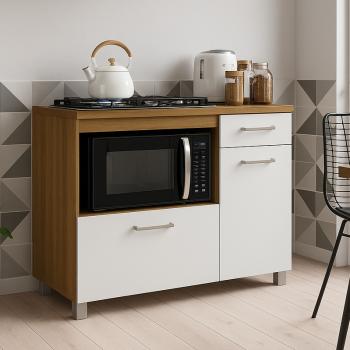 BALCÃO PARA COOKTOP GOLD 5BCS 1NICHO 2PTS 1GAV 1,14