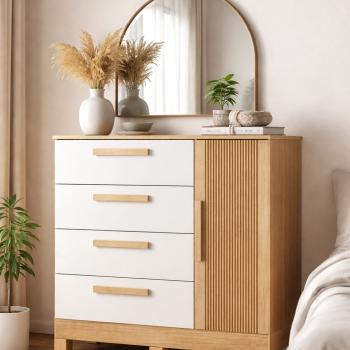 CÔMODA ANDORINHA 4GAVS 1PT VALDEMÓVEIS 1,05