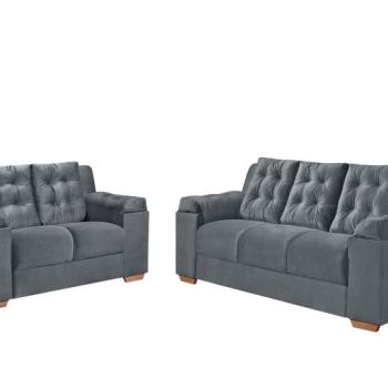 SOFÁ 2 E 3 LUGARES SANTIAGO VELUDO