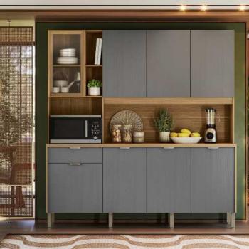 KIT COZINHA NATURE 8PTS 1GAV C/VIDRO 1,94