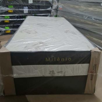 COLCHOBOX SOLTEIRO MILENIO SEMI-ORTOPÉDICO 88x188x60 NOSSO SONHO