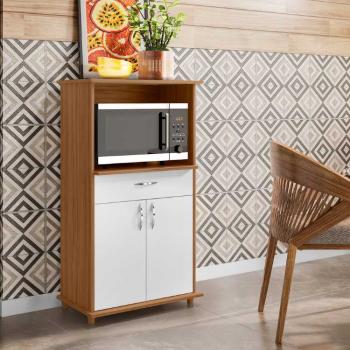 BALCÃO 3070 ( CLASSIC/BARI ) 2PTS 1GAV NICHO P/ MICROONDAS 0,67