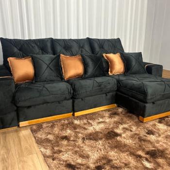 SOFÁ RETRÁTIL/RECLINÁVEL PLENO MOLAS ENSACADAS 3 MÓD. 2,60