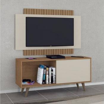 RACK C/ PAINEL MÁLAGA EFEITO 3D CANELATO1,19 TV50