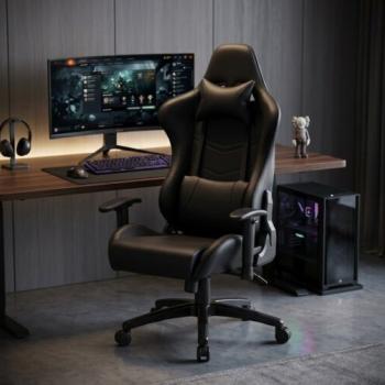 CADEIRA GAMER RACE PLUS PRETO BULK