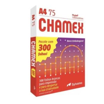 PAPEL SULFITE A4 75G PCT300 - CHAMEX
