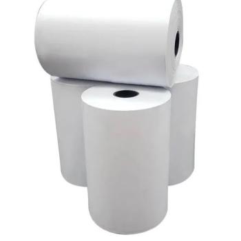 BOBINA TERMICA 80MMX40M BRANCA 44G S/TUBETE - RIO BRANCO