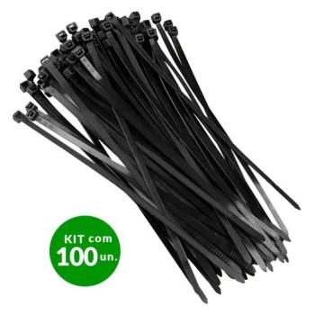 ABRACADEIRA NYLON 140X2,5 PRETA 100UN NOVE54