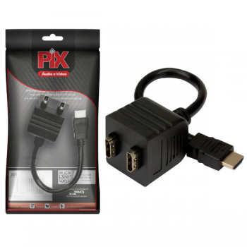 CABO DIVISOR HDMI 1 ENTRADA PARA 2 SAIDAS PIX