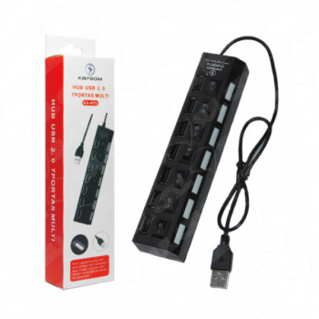 Adaptador Extensor Hub Usb 7 Portas Usb 2.0 (KA-H7U)