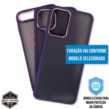 Capa Samsung Galaxy A10s e M01s - Clear Case Fosca Dark Purple