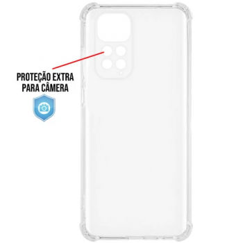 Capa TPU Antishock Premium Xiaomi Redmi Note 11 4G e Note 11S 4G - Transparente