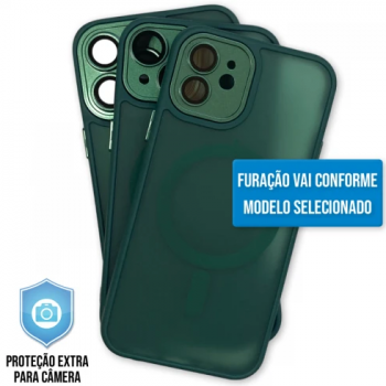 Capa iPhone 12 Pro Max - Clear Case Fosca Magsafe Cangling Green