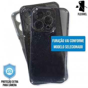 Capa TPU Glitter Premium Samsung Galaxy S26 Plus 5G - Preta