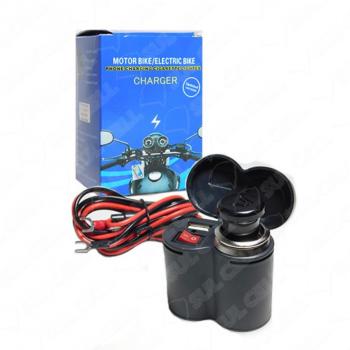 Tomada 5V 2.0A Usb p/ Moto Carregador Celular Acendedor Cigarro (AL-28CH)
