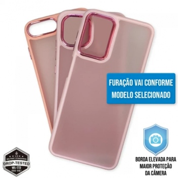 Capa iPhone 12 Pro Max - Clear Case Fosca Chanel Pink