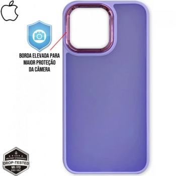 Capa iPhone 14 Pro - Clear Case Fosca Light Purple