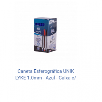CANETA ESF. UNIK 1.0MM AZUL Unidade