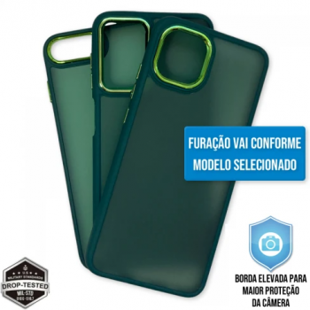 Capa iPhone 13 Pro - Clear Case Fosca Cangling Green