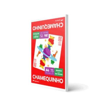 PAPEL CHAMEQUINHO 75 g/m² BRANCO A4 210 x 297 mm PACOTE C/100 FOLHAS
