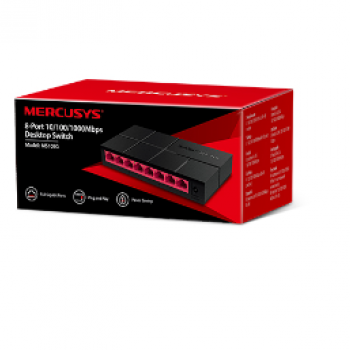 SWITCH 08 PORTAS GIGABIT MS108G MERCUSYS BY TP-LINK@