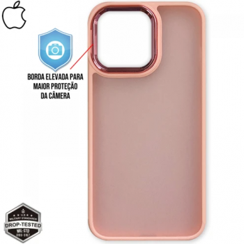 Capa iPhone 14 Pro - Clear Case Fosca Chanel Pink