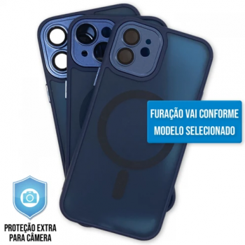 Capa iPhone 11 Pro Max - Clear Case Fosca Magsafe Navy Blue