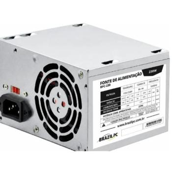 FONTE ATX 230W REAIS BRAZILPC BPC-230V1.2 55920 SEM CABO OEM