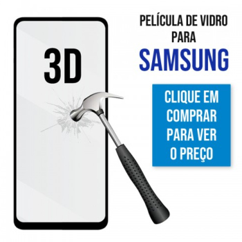 Película de Vidro 3D para Samsung Galaxy A13 4G e 5G/M13 4G e 5G/A23 4G e 5G/A04S Preta