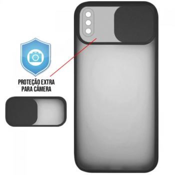Capa para iPhone X e XS - Cam Protector Preta