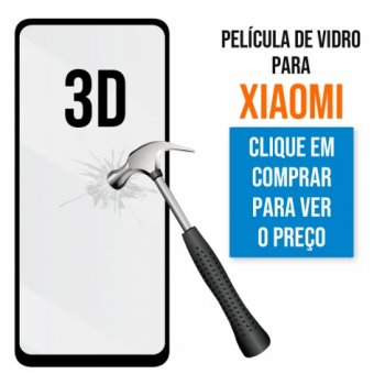 Película de Vidro 3D para Xiaomi Redmi 10A Preta