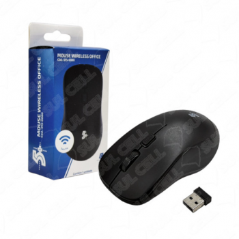 Mouse Optico s/ Fio Wireless Usb 1000Dpi (015-0080)