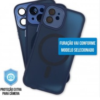 Capa iPhone 12 Pro Max - Clear Case Fosca Magsafe Navy Blue