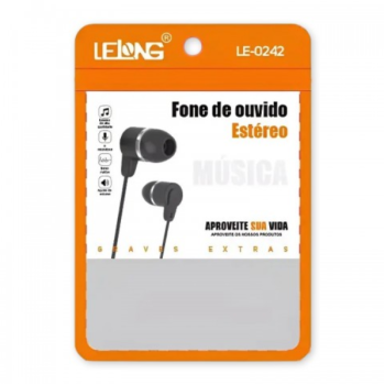 Fone P3 LE-0242 - Preto