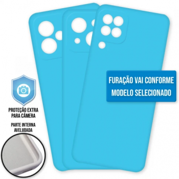 Capa Motorola Moto E7 Power - Cover Protector Azul Água