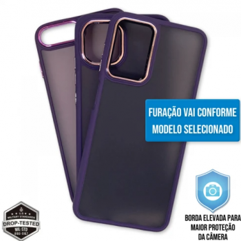 Capa Samsung Galaxy A03s - Clear Case Fosca Dark Purple