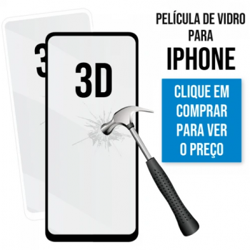 Película de Vidro 3D para iPhone 14 Pro Preta