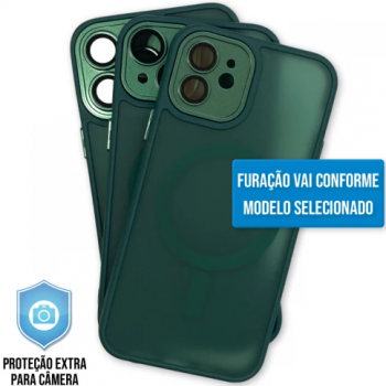 Capa iPhone 16 - Clear Case Fosca Magsafe Cangling Green