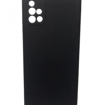 Capa para Samsung Galaxy A51 4G e 5G - Emborrachada Preta