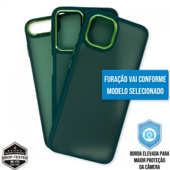Capa Motorola Moto E22 - Clear Case Fosca Cangling Green
