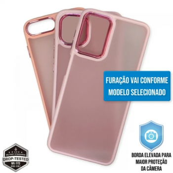 Capa iPhone 15 - Clear Case Fosca Chanel Pink